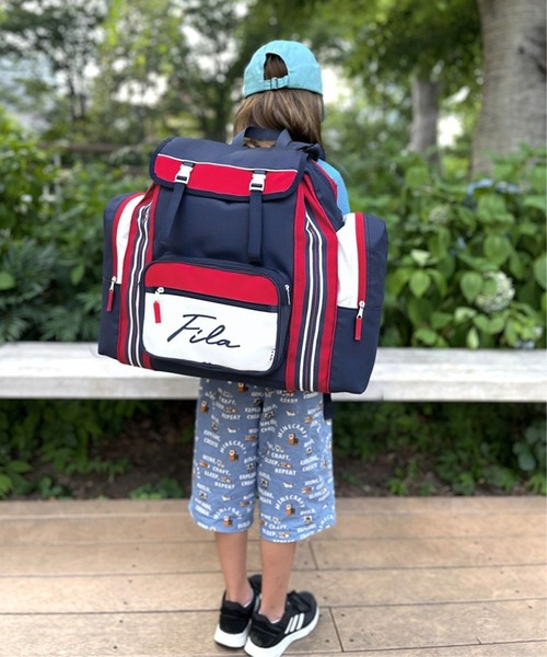 FILA(フィラ)の「FILA/フィラ キッズ リュックサック 大容量 50L ICカード収納付き 修学旅行 キャンプ 拡張 バックパック サブリュック(バックパック/リュック・キッズ・ブラック/ネイビー/ブラック×パープル/グリーン/ブラック系その他/ブラック系その他2/その他・FREE)」の19枚目の写真