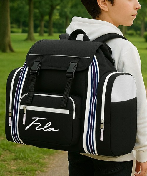 FILA(フィラ)の「FILA/フィラ キッズ リュックサック 大容量 50L ICカード収納付き 修学旅行 キャンプ 拡張 バックパック サブリュック(バックパック/リュック・キッズ・ブラック/ネイビー/ブラック×パープル/グリーン/ブラック系その他/ブラック系その他2/その他・FREE)」の16枚目の写真