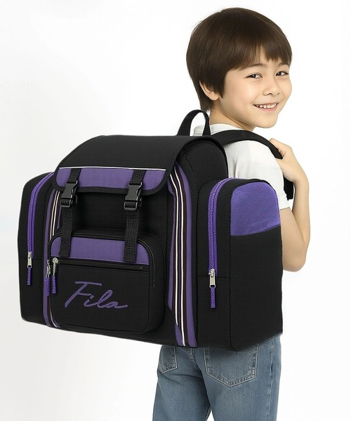 FILA(フィラ)の「FILA/フィラ キッズ リュックサック 大容量 50L ICカード収納付き 修学旅行 キャンプ 拡張 バックパック サブリュック(バックパック/リュック・キッズ・ブラック/ネイビー/ブラック×パープル/グリーン/ブラック系その他/ブラック系その他2/その他・FREE)」の17枚目の写真