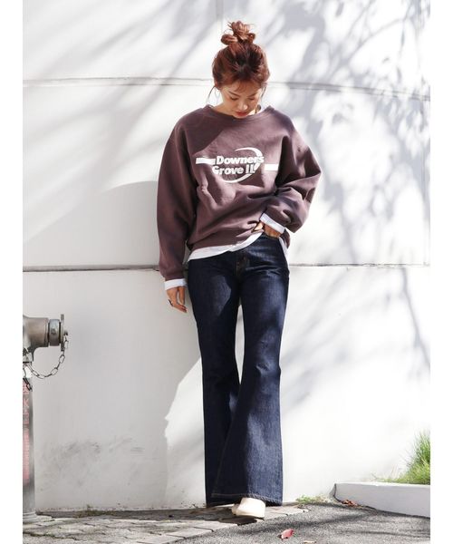 Ungrid（アングリッド）の「グラフィックプリントスウェット（スウェット・レディース・ライトグレー/パープル/オフホワイト・FREE）」の16枚目の写真