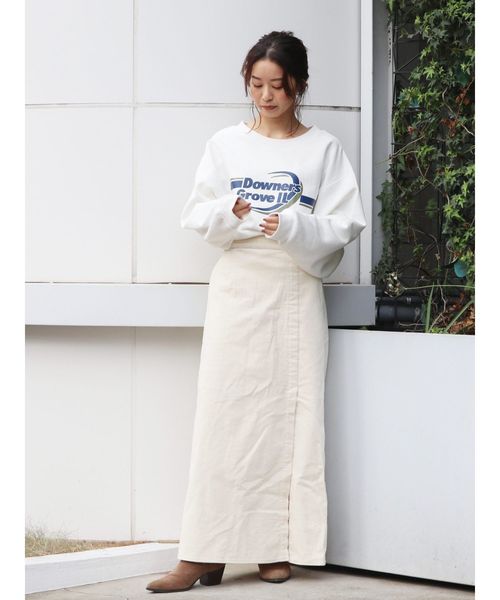 Ungrid（アングリッド）の「グラフィックプリントスウェット（スウェット・レディース・ライトグレー/パープル/オフホワイト・FREE）」の8枚目の写真