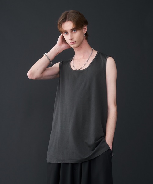 Seed Stitches layered Tank top - 鹿の子レイヤードタンク