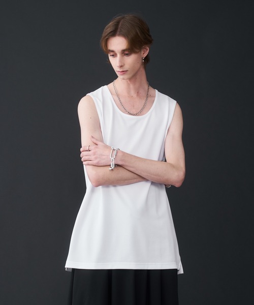 Seed Stitches layered Tank top - 鹿の子レイヤードタンク