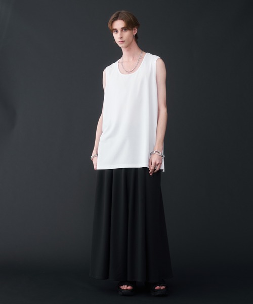 KUUUPY（クーピー）の「Seed Stitches layered Tank top - 鹿の子レイヤードタンクトップ（タンクトップ・メンズ・ホワイト/ブラック/チャコールグレー・SMALL/MEDIUM/LARGE/X-LARGE）」の21枚目の写真