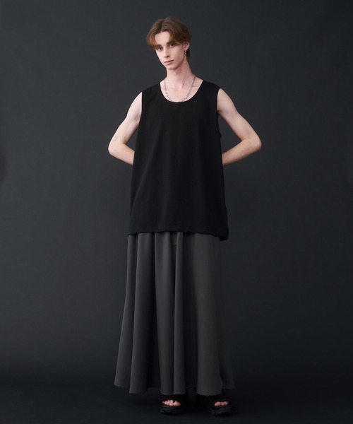 Seed Stitches layered Tank top - 鹿の子レイヤードタンク