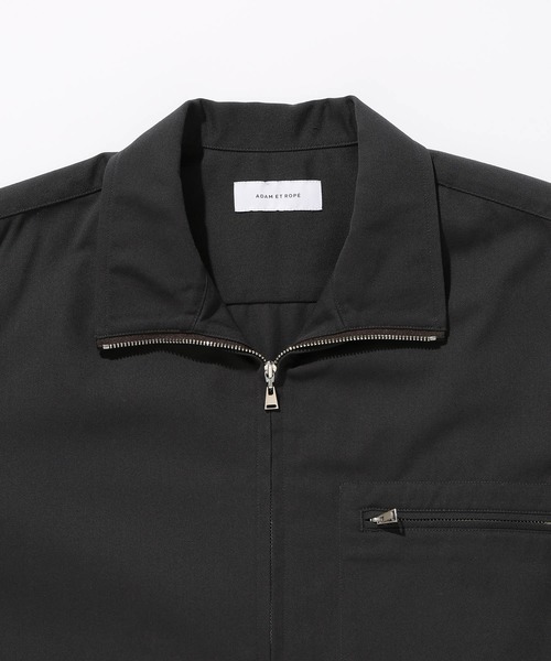 ADAM ET ROPE'（アダムエロペ）の「ハイネック オーバーサイズシャツ（シャツ/ブラウス・メンズ・チャコールグレー/ベージュ系その他・S/M/L）」の8枚目の写真