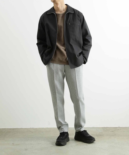 ADAM ET ROPE'（アダムエロペ）の「ハイネック オーバーサイズシャツ（シャツ/ブラウス・メンズ・チャコールグレー/ベージュ系その他・S/M/L）」の6枚目の写真