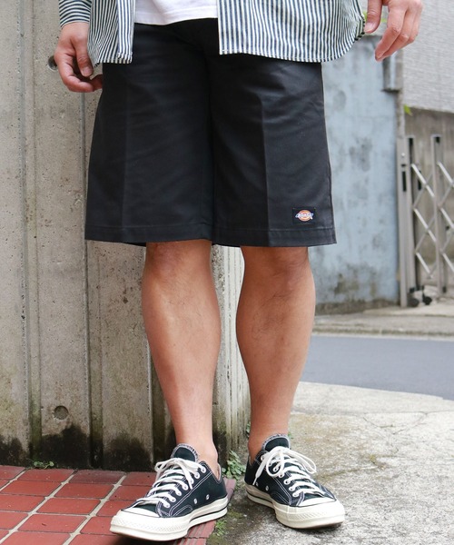 Dickies(ディッキーズ)の「Dickies/ディッキーズ US42283,FQ チノショーツ/ハーフパンツ(チノパンツ・メンズ・イエロー/レッド/グリーン/ブルー/ダークブラウン/オレンジ/ブラック/サンドベージュ・30inch/34inch/36inch/32inch/28inch/30 inch)」の2枚目の写真