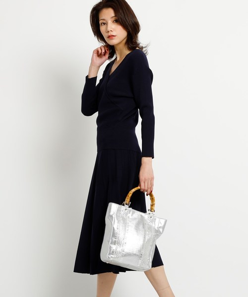 COUP DE CHANCE（クードシャンス）の「【洗える】カシュクール風ニット  