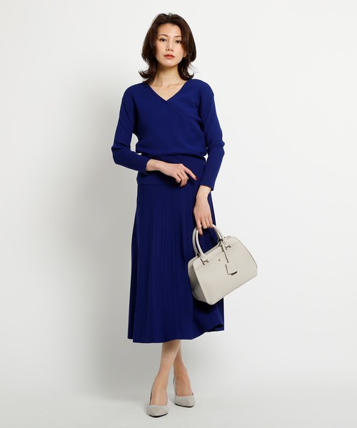 COUP DE CHANCE（クードシャンス）の「【洗える】カシュクール風ニット  