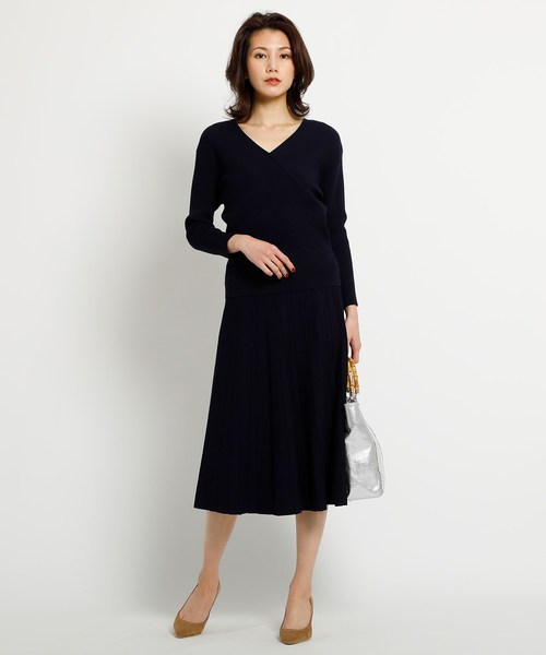 COUP DE CHANCE（クードシャンス）の「【洗える】カシュクール風ニット  