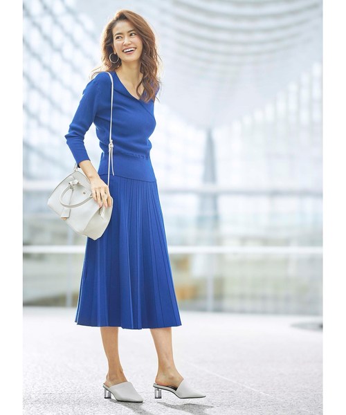 COUP DE CHANCE（クードシャンス）の「【洗える】カシュクール風ニット  