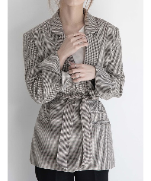 ウエストマークシングルジャケット（テーラードジャケット）｜amel