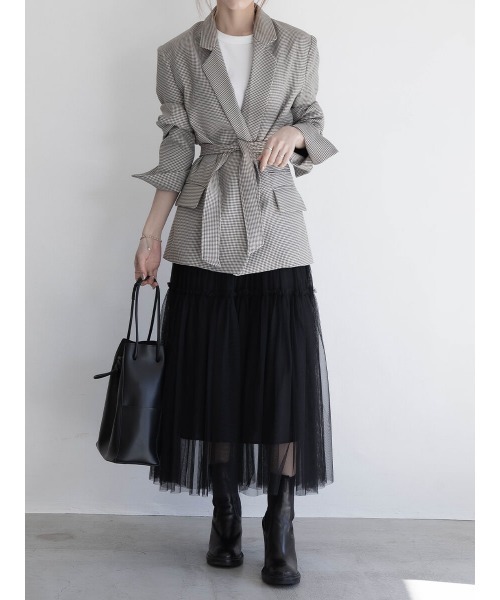 ウエストマークシングルジャケット（テーラードジャケット）｜amel