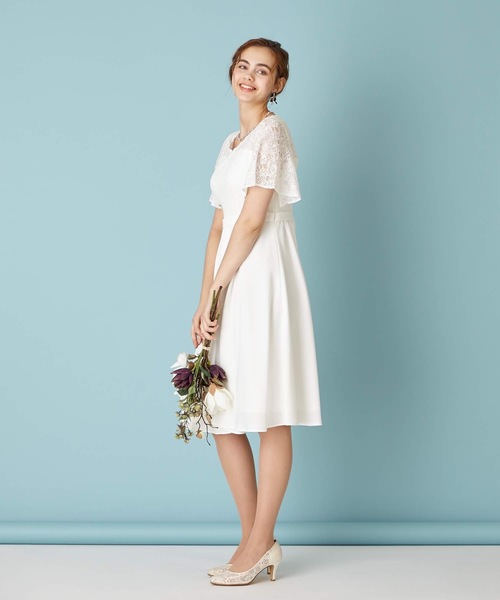 AIMER（エメ）の「レース袖リトルウェディングドレス（ドレス）」 - WEAR 