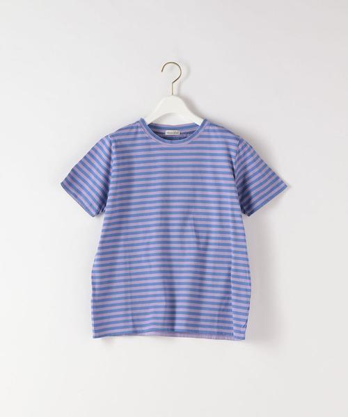 Steven Alan（スティーブンアラン）の「＜Steven Alan＞COTTON BORDER CREW NECK PULLOVER/Tシャツ（Tシャツ/カットソー・レディース・ターコイズブルー/ライム・FREE）」の2枚目の写真
