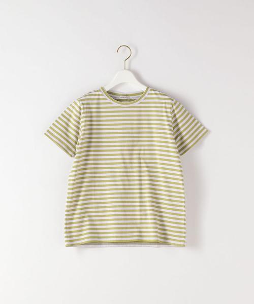 Steven Alan（スティーブンアラン）の「＜Steven Alan＞COTTON BORDER CREW NECK PULLOVER/Tシャツ（Tシャツ/カットソー・レディース・ターコイズブルー/ライム・FREE）」の9枚目の写真