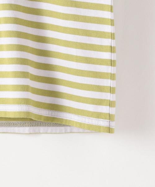 Steven Alan（スティーブンアラン）の「＜Steven Alan＞COTTON BORDER CREW NECK PULLOVER/Tシャツ（Tシャツ/カットソー・レディース・ターコイズブルー/ライム・FREE）」の6枚目の写真