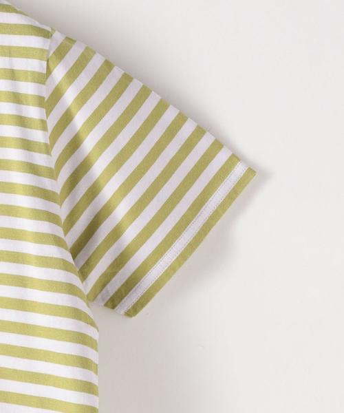 Steven Alan（スティーブンアラン）の「＜Steven Alan＞COTTON BORDER CREW NECK PULLOVER/Tシャツ（Tシャツ/カットソー・レディース・ターコイズブルー/ライム・FREE）」の5枚目の写真