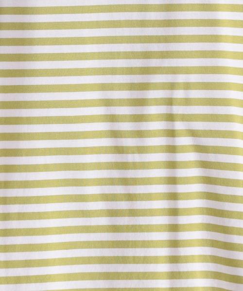 Steven Alan（スティーブンアラン）の「＜Steven Alan＞COTTON BORDER CREW NECK PULLOVER/Tシャツ（Tシャツ/カットソー・レディース・ターコイズブルー/ライム・FREE）」の4枚目の写真