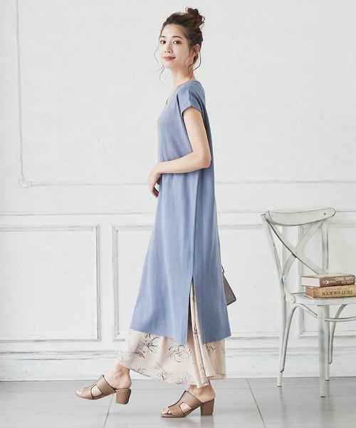 フレンチスリーブサイドスリットニットワンピース ワンピース Kobe Lettuce コウベレタス のファッション通販 Zozotown