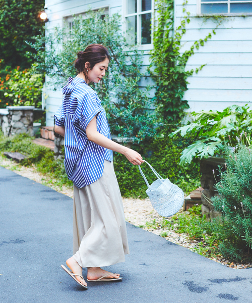 qualite（カリテ）の「エアーマーメイドフレアーパンツ（その他パンツ・レディース・ベージュ/イエロー/ネイビー・36/38）」の5枚目の写真