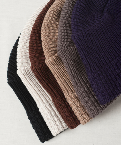 RACAL（ラカル）の「Knit Bucket Hat Down Brim / ニットバケットハット ダウンブリム（ハット・メンズ・グレー/アイボリー/ブラック/ベージュ/パープル/ブラウン・FREE）」の10枚目の写真