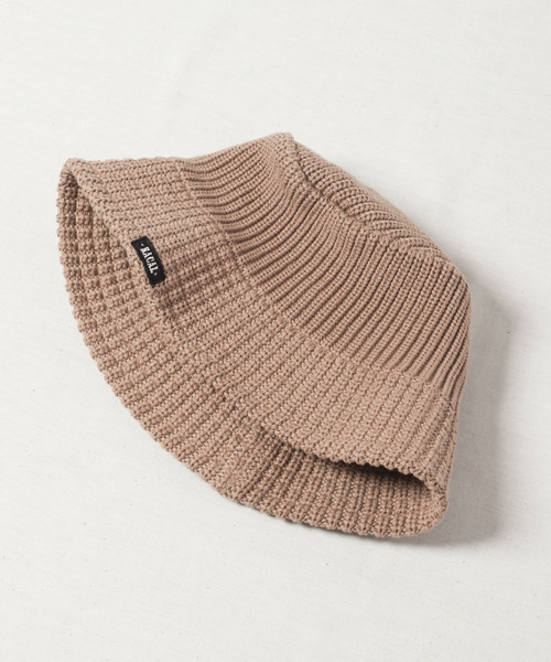 RACAL（ラカル）の「Knit Bucket Hat Down Brim / ニットバケットハット ダウンブリム（ハット・メンズ・グレー/アイボリー/ブラック/ベージュ/パープル/ブラウン・FREE）」の21枚目の写真
