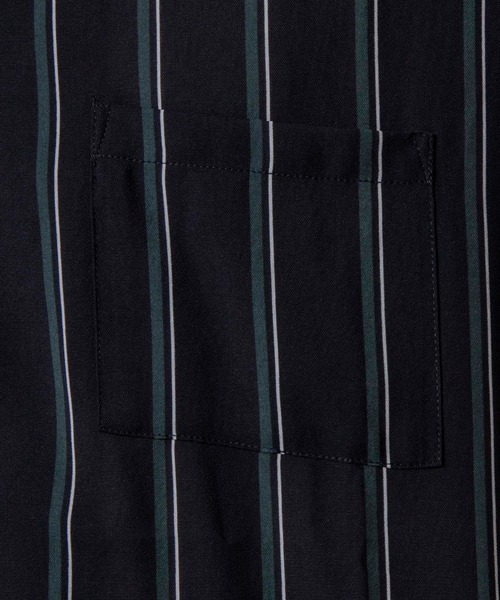 WEGO(ウィゴー)の「WEGO/クラブストライプ開襟シャツ(シャツ/ブラウス・メンズ・ブラック系その他4/ベージュ系その他4・MEDIUM/LARGE)」の20枚目の写真