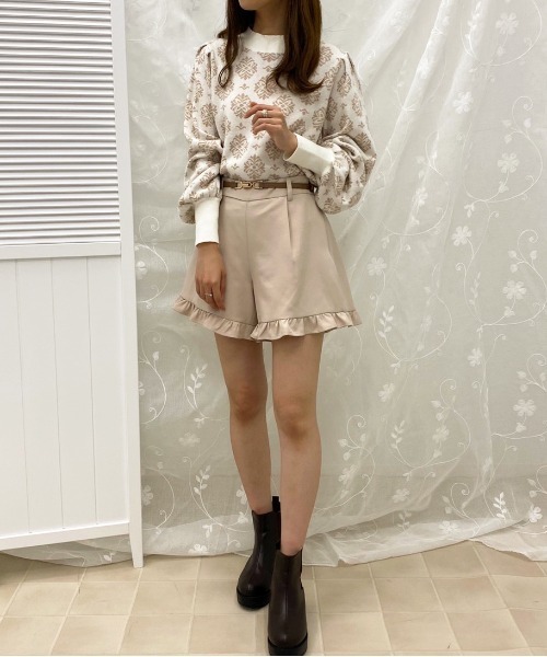 apres jour(アプレジュール)の「ジャガード柄ニット【ZOZOTOWN限定アイテム】(ニット/セーター・レディース・アイボリー/ブラック/モカ・フリー)」の19枚目の写真