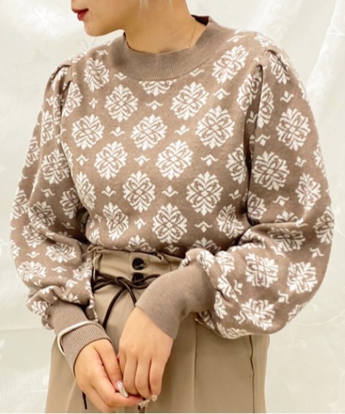 apres jour(アプレジュール)の「ジャガード柄ニット【ZOZOTOWN限定アイテム】(ニット/セーター・レディース・アイボリー/ブラック/モカ・フリー)」の20枚目の写真