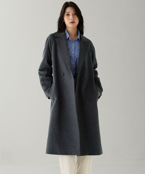 Filomo カシミヤブレンド ウール チェスターコート Filomo]カシミヤブレンドウールチェスターコート（チェスターコート