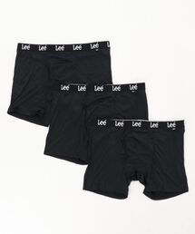 Lee（リー）の「Lee/リー 3枚セット ロゴ ボクサーパンツ 3P SET 大きいサイズ（3L,4L,5L,6L）（ボクサーパンツ・メンズ）」