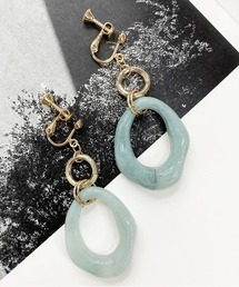 【apresjour mignon×ARIAZ】ニュアンスカラーストーンイヤリング