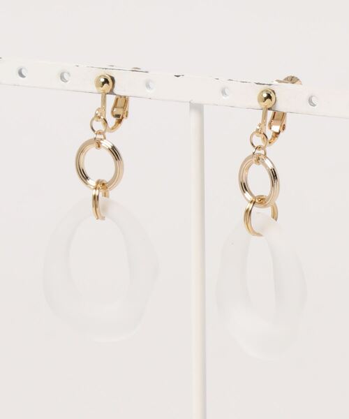 apres jour mignon（アプレジュールミニョン）の「【apresjour mignon×ARIAZ】ニュアンスカラーストーンイヤリング（イヤリング・レディース・ホワイト/ライトブルー/ダークブラウン/ベージュ/パープル/オフホワイト/アイボリー/ライトブラウン/キャメル/ピンクベージュ/ライトピンク・ONESIZE）」の15枚目の写真