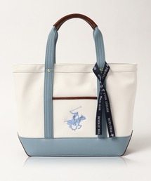 【Beverly Hills Polo Club/ビバリーヒルズポロクラブ】ワンポイントポニー刺繍PUレザートートバッグL