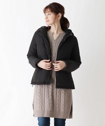 SHOO・LA・RUE（シューラルー）の「【M-LL/2点セット】中綿ショートコート＋ニットワンピース（その他アウター）」
