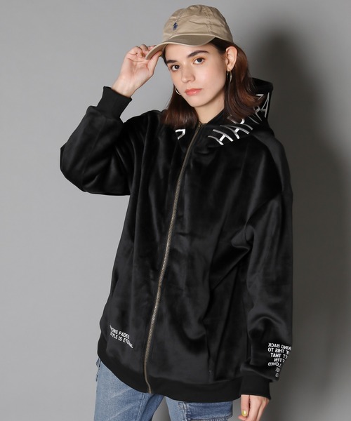 JACKROSE（ジャックローズ）の「JE-マイクロスウェード.ロゴ・ZIPパーカー（パーカー・メンズ・ホワイト/ブラック/ベージュ・M/L）」の17枚目の写真