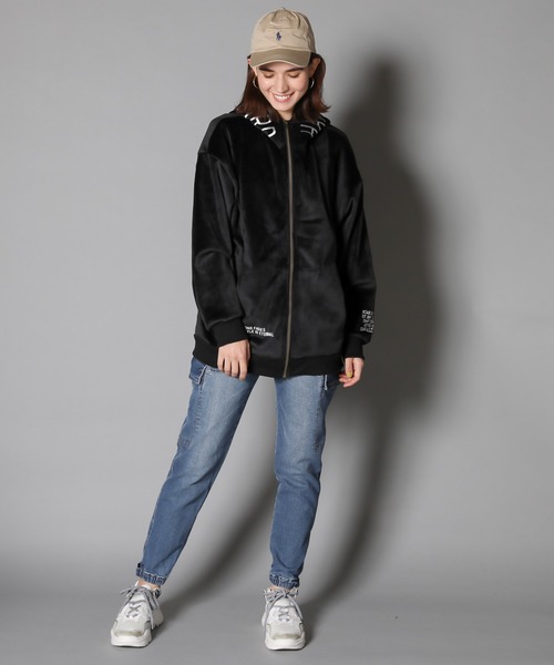 JACKROSE（ジャックローズ）の「JE-マイクロスウェード.ロゴ・ZIPパーカー（パーカー・メンズ・ホワイト/ブラック/ベージュ・M/L）」の15枚目の写真