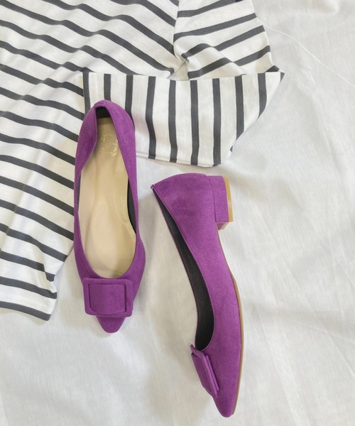 La TOTALITE（ラトータリテ）の「LA TOTALITE バックルフラップポインテッドパンプス◆（パンプス・レディース・パープル/ブラウン/ベージュ系その他・22.5cm/23.5cm/24.5cm）」の3枚目の写真