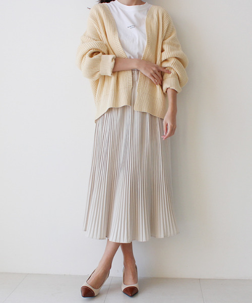 MODE ROBE（モードローブ）の「プリーツフレアスカート（スカート・レディース・アイボリー/パープル/チェック・FREE）」の2枚目の写真