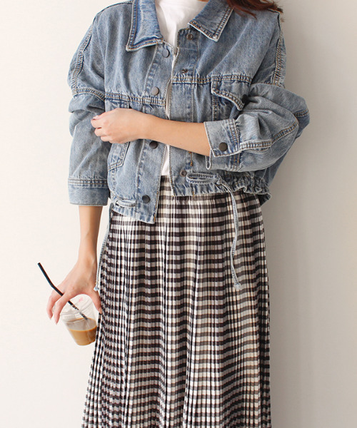 MODE ROBE（モードローブ）の「プリーツフレアスカート（スカート・レディース・アイボリー/パープル/チェック・FREE）」の15枚目の写真