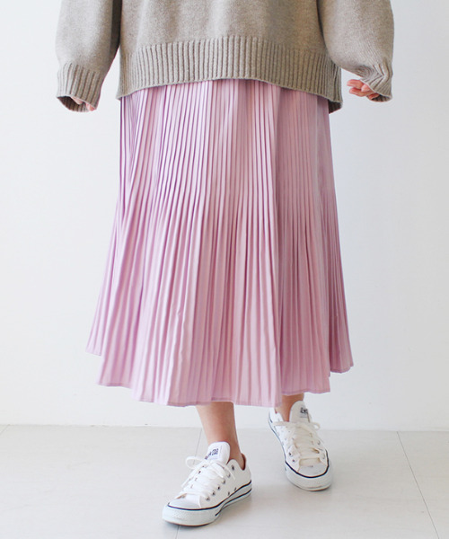 MODE ROBE（モードローブ）の「プリーツフレアスカート（スカート・レディース・アイボリー/パープル/チェック・FREE）」の20枚目の写真