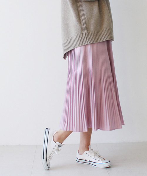 MODE ROBE（モードローブ）の「プリーツフレアスカート（スカート・レディース・アイボリー/パープル/チェック・FREE）」の21枚目の写真