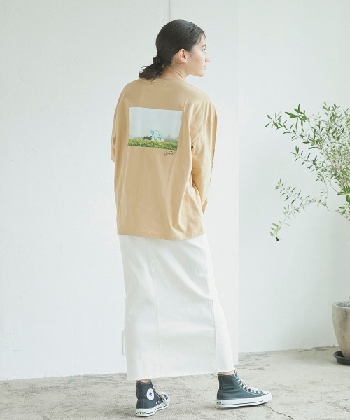 LIPSTAR(リップスター)の「10ozデニムスカート(スカート・レディース・ブルー/オフホワイト・M/S)」の4枚目の写真