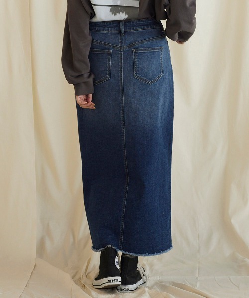 LIPSTAR(リップスター)の「10ozデニムスカート(スカート・レディース・ブルー/オフホワイト・M/S)」の15枚目の写真