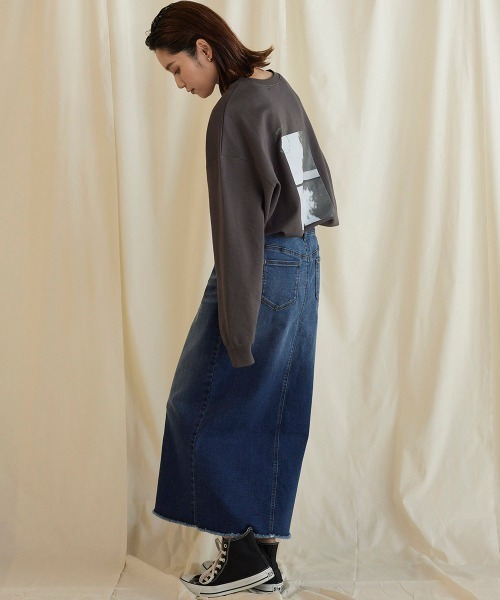 LIPSTAR(リップスター)の「10ozデニムスカート(スカート・レディース・ブルー/オフホワイト・M/S)」の17枚目の写真