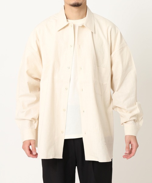 ARMY TWILL（アーミーツイル）の「【ARMY TWILL】relume別注3XL スラブシャツ（シャツ/ブラウス・メンズ・ベージュ/アイボリー/カーキ・XXX-LARGE/LARGE）」の22枚目の写真