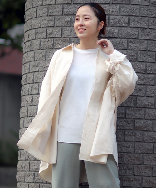 ARMY TWILL（アーミーツイル）の「【ARMY TWILL】relume別注3XL スラブシャツ（シャツ/ブラウス・メンズ・ベージュ/アイボリー/カーキ・XXX-LARGE/LARGE）」の16枚目の写真