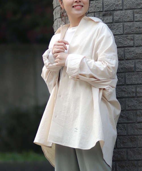 ARMY TWILL（アーミーツイル）の「【ARMY TWILL】relume別注3XL スラブシャツ（シャツ/ブラウス・メンズ・ベージュ/アイボリー/カーキ・XXX-LARGE/LARGE）」の15枚目の写真